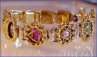 chakra navaratna bangle for crystal healing
